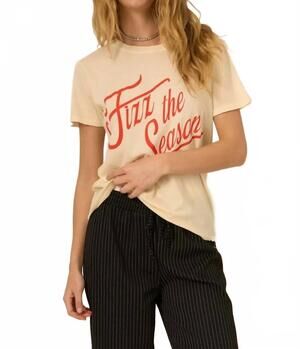 NEW PROJECT SOCIAL T fizz the season tee in eggnog